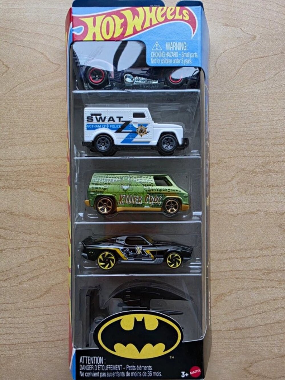 Hot Wheels Batman Series 1:64 Diecast 5-Pack Vehicles Unopened Box